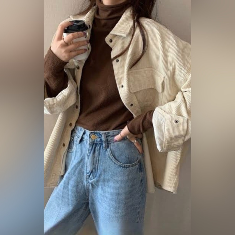 Corduroy Button-up Jacket